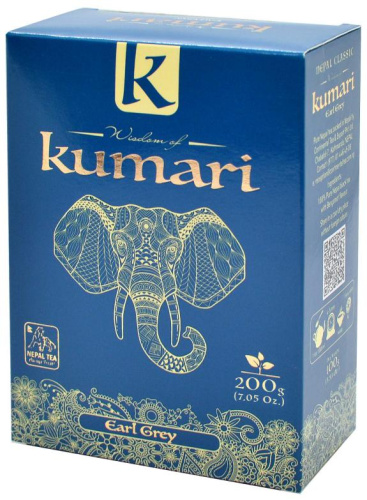 Чай непальский чёрный листовой с бергамотом Мудрость Кумари (Kumari) 200 г, Nature Himalaya Tea